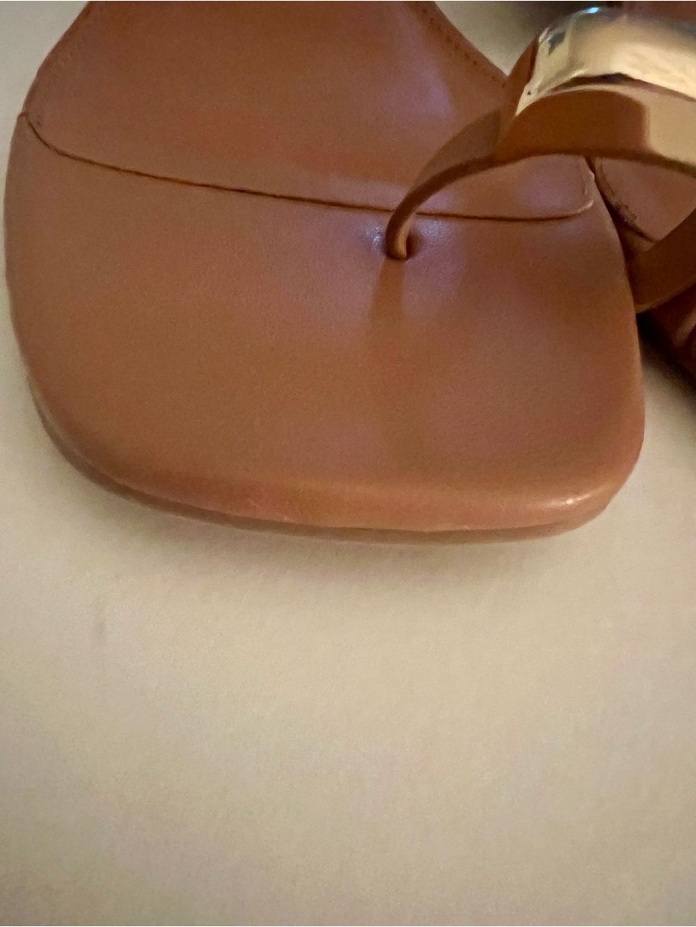 Dolce Vita Square-Toe Block Heel Barely There Mules Gold Accent Toe Ring, S-10 - Picture 12 of 14